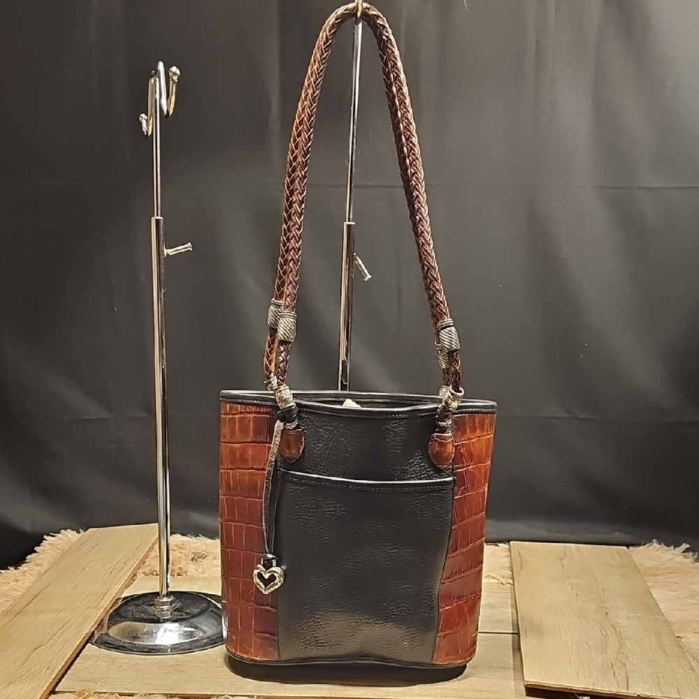 Black Leather Patch with Logo - image 1